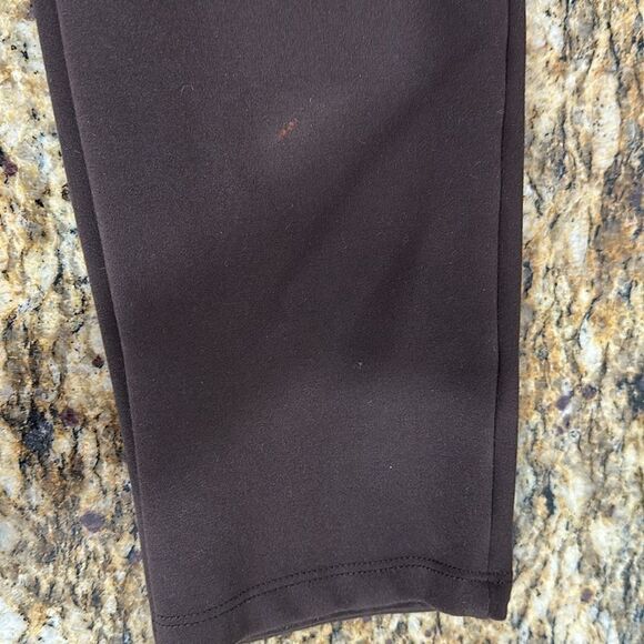 Soft Surroundings Pull On Slim Soft Essential Ponte Tights In Brown Size M - Picture 9 of 9